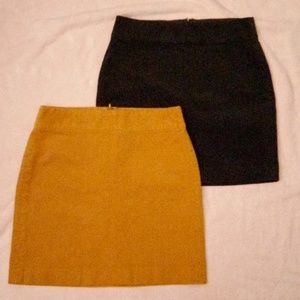WOMENS SZ 2 BANANA REPUBLIC CORDUROY SKIRTS